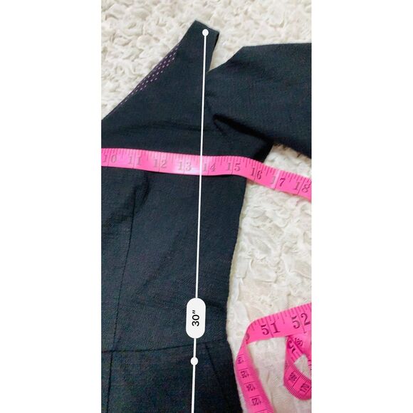 Anthropologie Elevenses black cold shoulder romper deep V neck size 0 bohemian - Picture 12 of 12